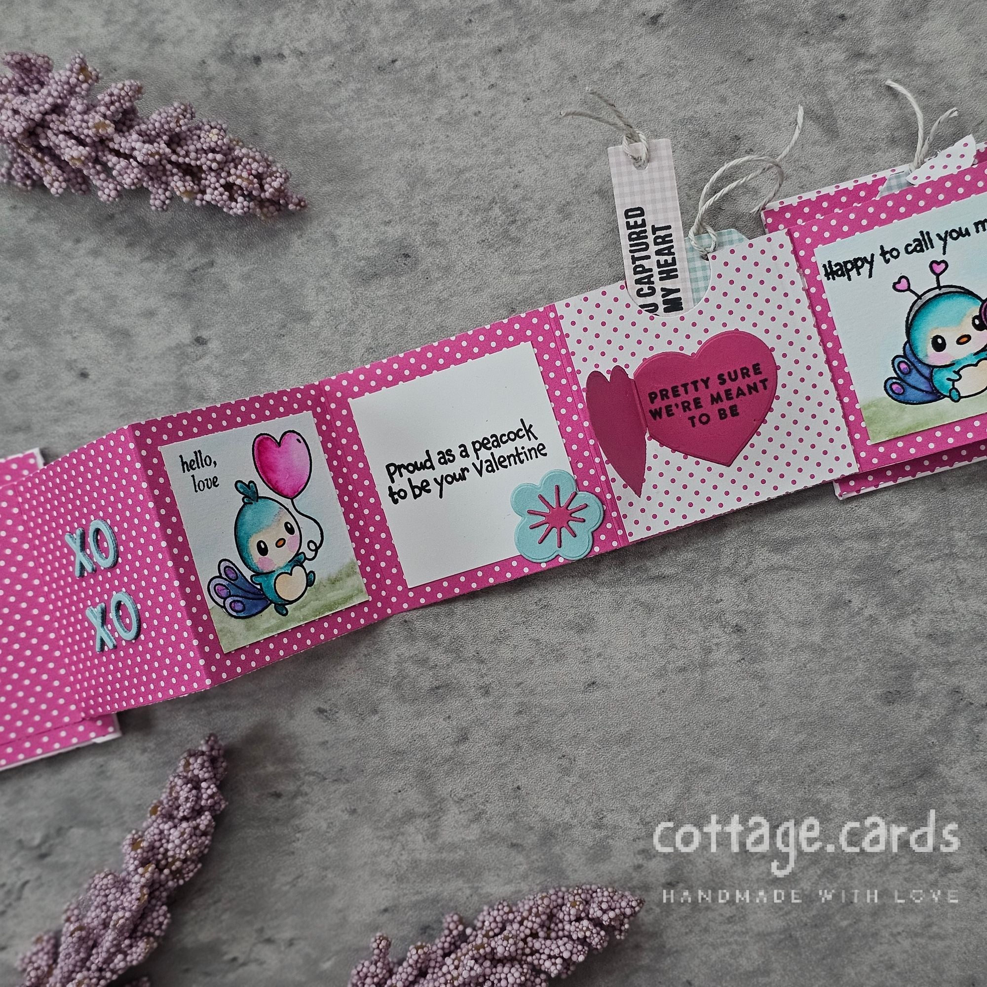 Simon Says Stamps and Dies Sweet Peacock set1145sp Heart to Heart