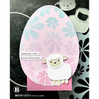 Simon Says Stamp Sweet Sheep Wafer Dies s1128 Beautiful Moments Easter Card