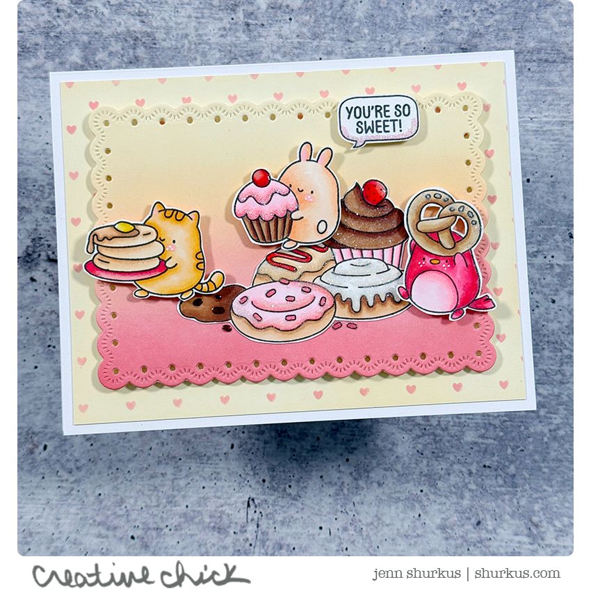 Simon Says Stamp Sweet Treat Critters Wafer Dies 1291sdc DieCember Love Card