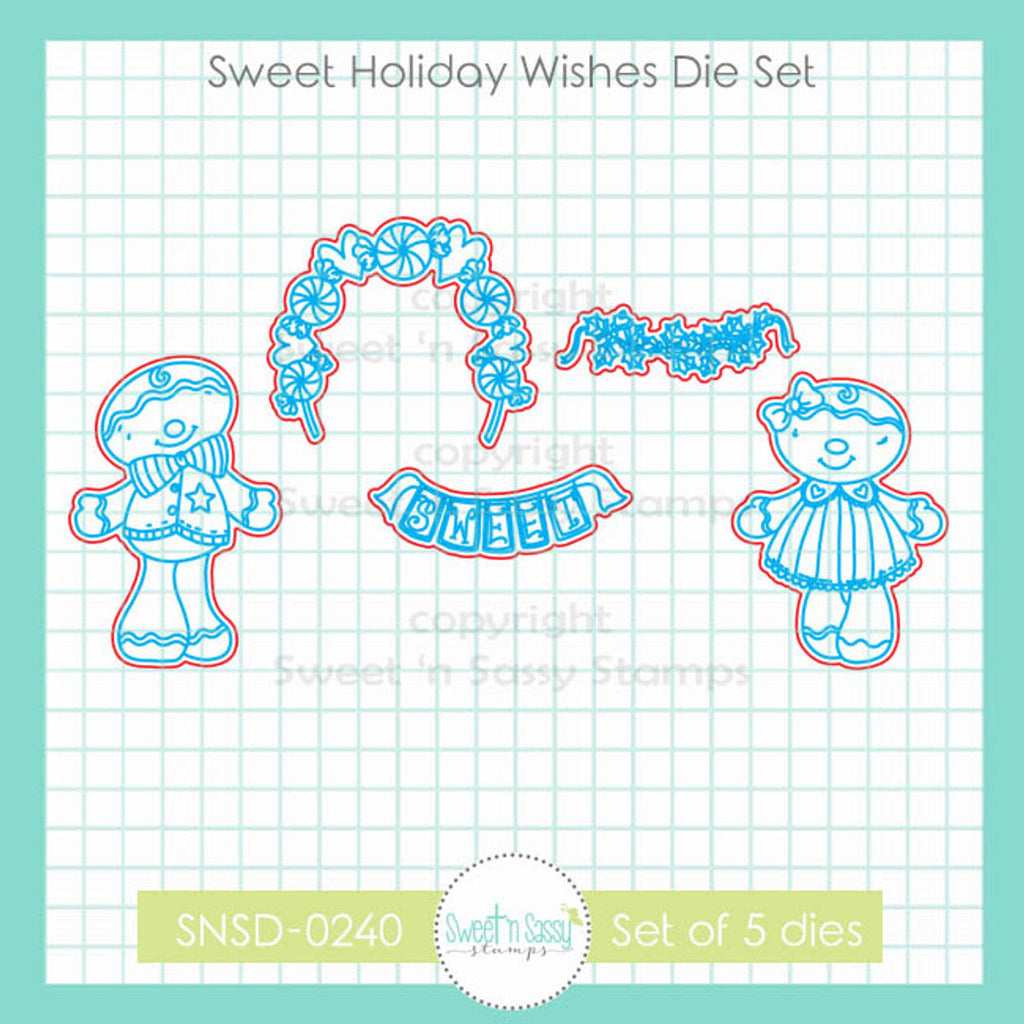 Sweet 'N Sassy Sweet Holiday Wishes Dies snsd-0240