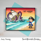 Sweet November Stamps A Wee Bit of Piracy Clear Stamp Set sns-bp-sr-25 krackin