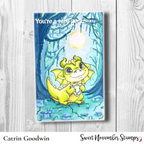 Sweet November Stamps August Peridot Dragon Clear Stamp Set sns-ap-dr-25 catrin