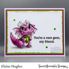 Sweet November Stamps August Peridot Dragon Clear Stamp Set sns-ap-dr-25 elaine