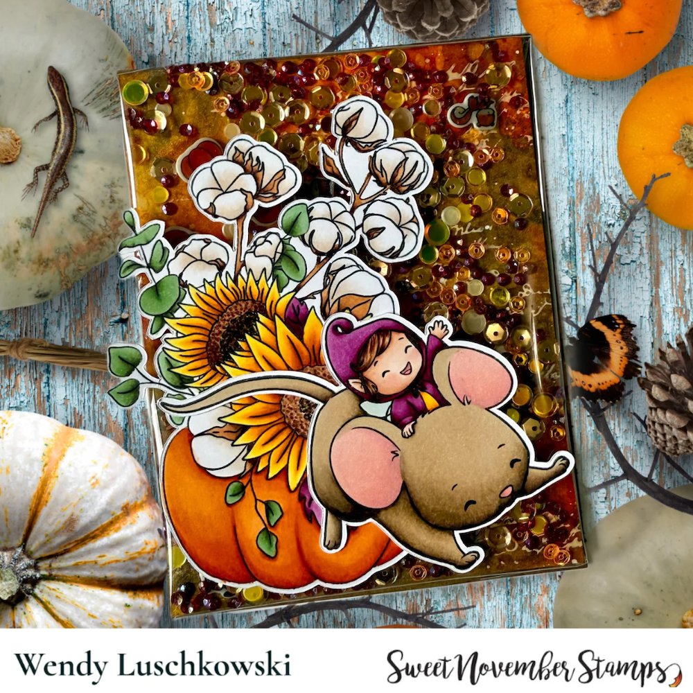 Sweet November Stamps Autumn Wonder Fairwees Clear Stamp Set sns-aw-fa-25 wendy 