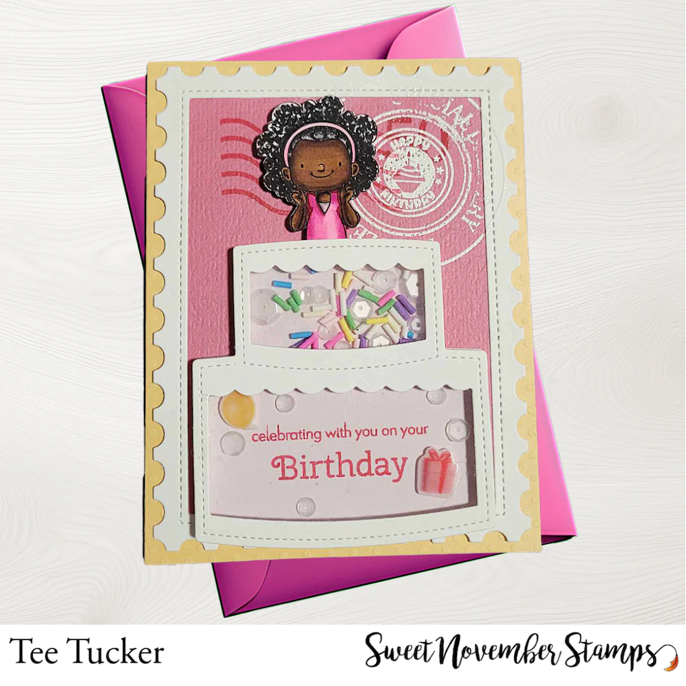 Sweet November Stamps Birthday Bash Embellishment Mix sns-sq-bb-25 tee