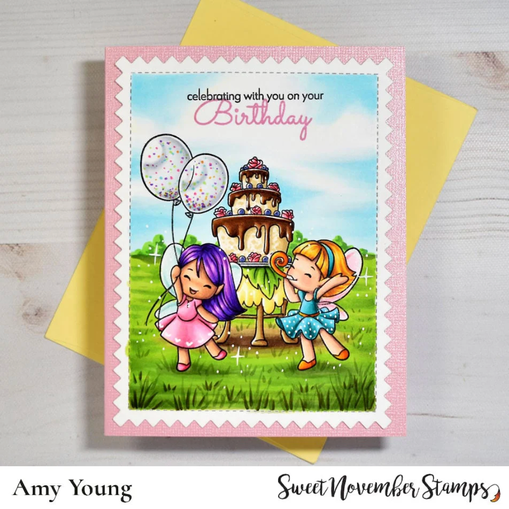 Sweet November Stamps Birthdays are the Best Clear Stamp Set sns-fb-bb-25 amy