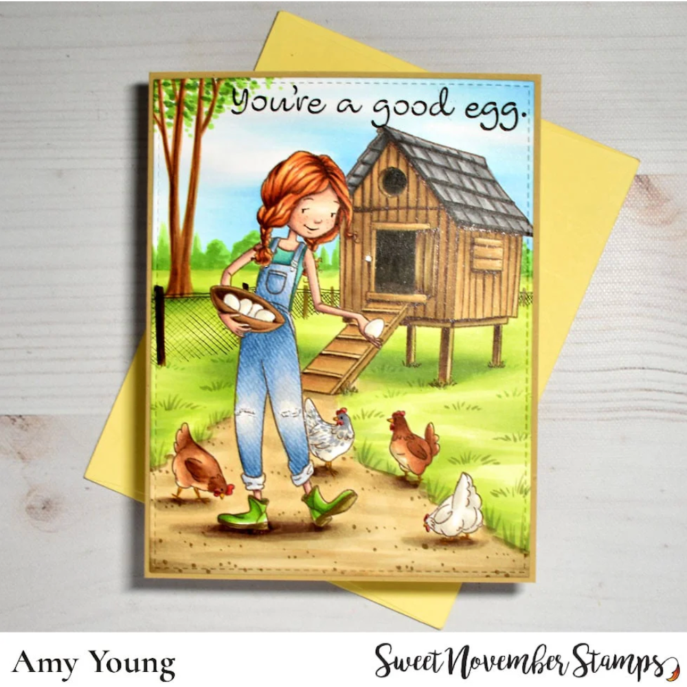 Sweet November Stamps Bountiful Blessings Good Egg Clear Stamp Set sns-ge-sp-25 amy