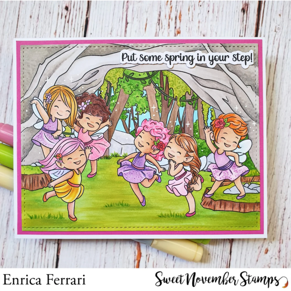 Sweet November Stamps Cave Dwelling Background Builder sns-cd-bb-25 enrica