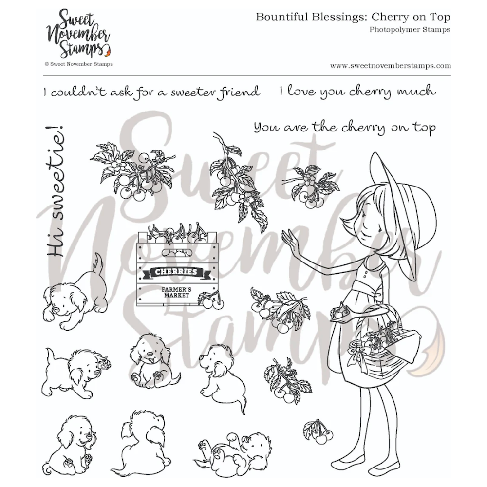 Sweet November Stamps Cherry on Top Clear Stamp Set sns-bb-ct-25