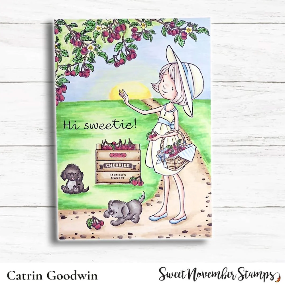 Sweet November Stamps Cherry on Top Clear Stamp Set sns-bb-ct-25 catrin