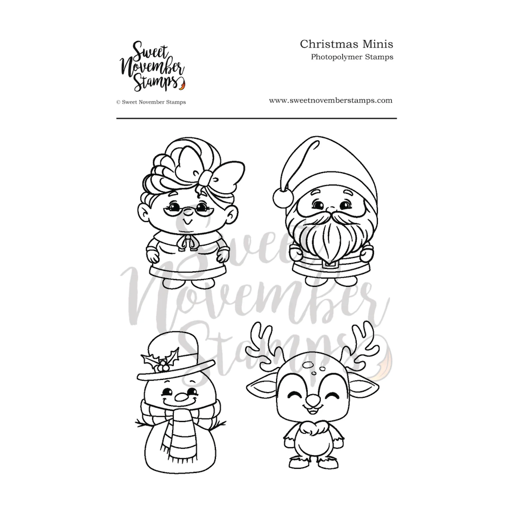 Sweet November Stamps Christmas Minis Clear Stamp Set sns-xs-cm-24