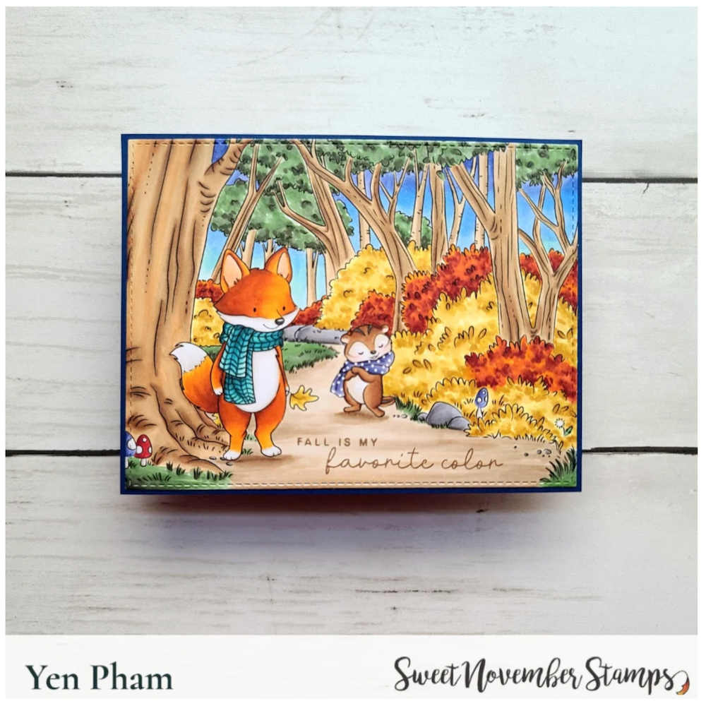 Sweet November Stamps Cozy Knit Critters Clear Stamp Set sns-fl-kc-26 yen