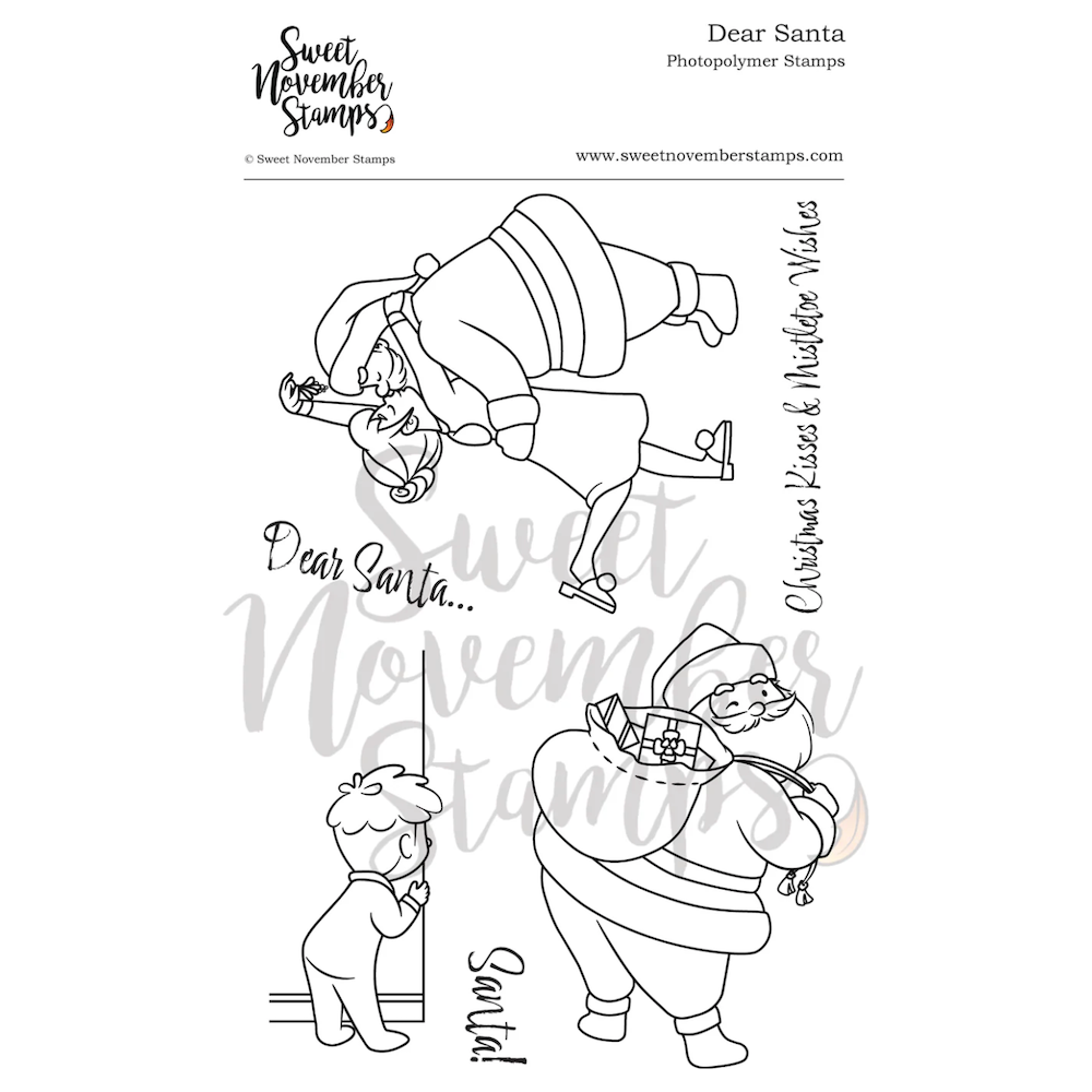Sweet November Stamps Dear Santa Clear Stamp Set sns-xs-ds-24