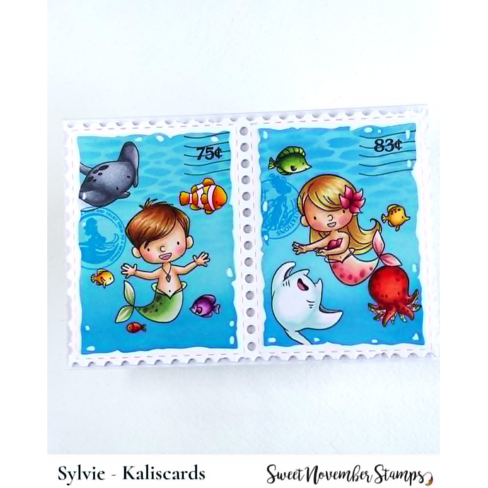 Sweet November Stamps Ebb and Flow Clear Stamp Set sns-mm-ef-26 sylvie