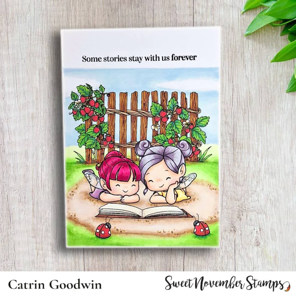 Sweet November Stamps Fairwee Readers Clear Stamp Set sns-fb-fr-25 catrin