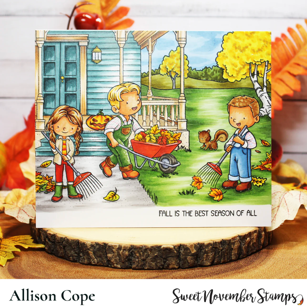 Sweet November Stamps Fall Gathering Clear Stamp Set sns-fg-fa-25 allison
