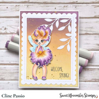 Sweet November Stamps February Iris Fairy Clear Stamp Set sns-mf-if-25 cline
