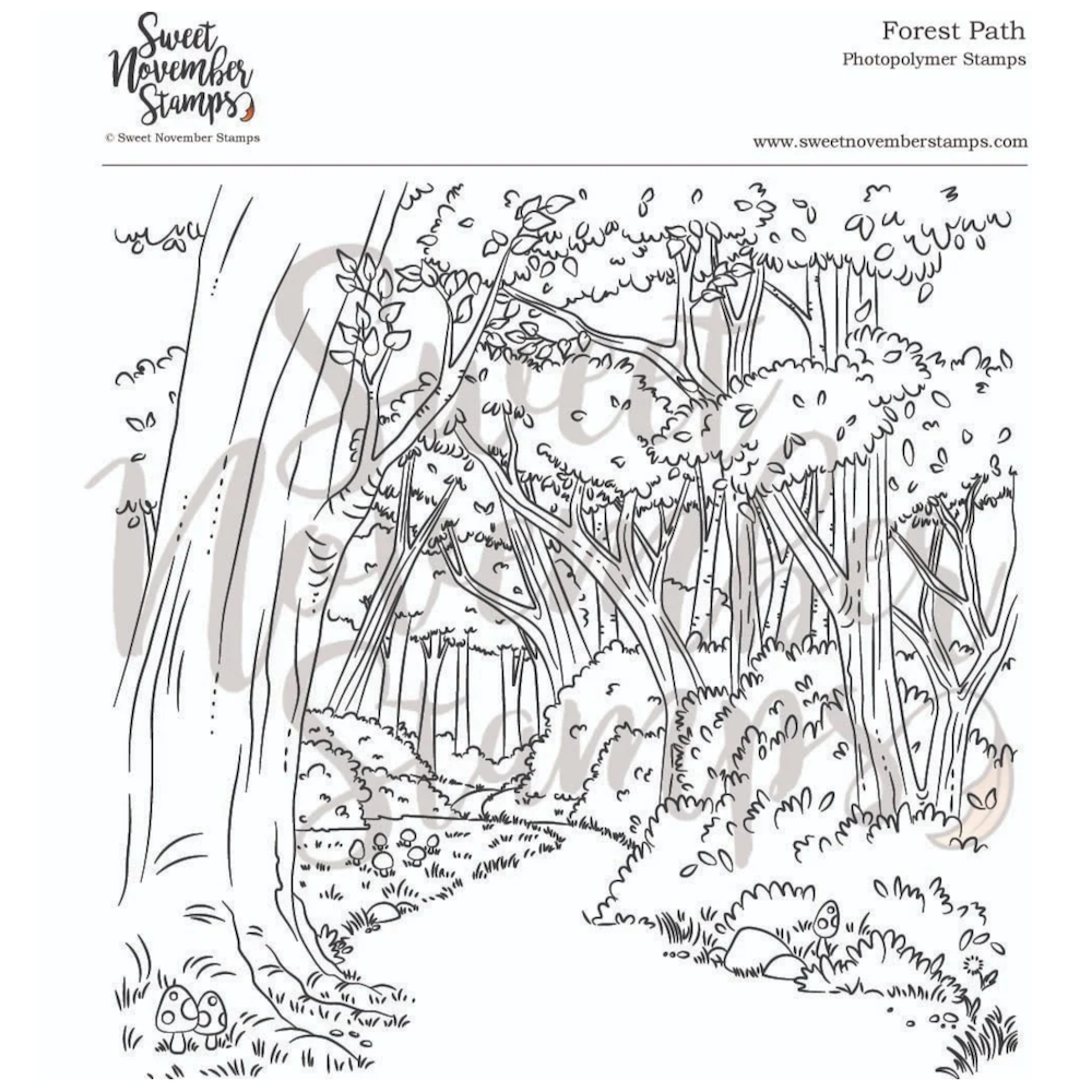 Sweet November Stamps Forest Path Clear Stamp Set sns-bb-fp-26