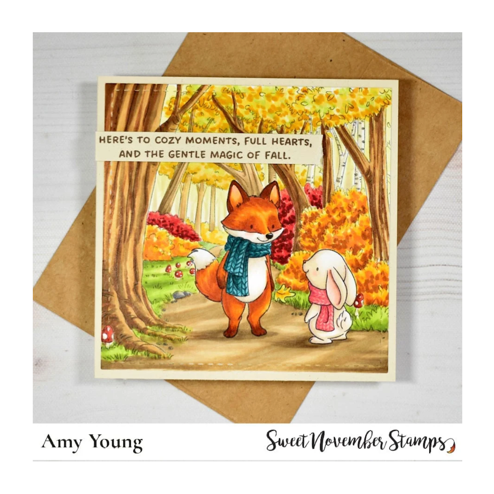 Sweet November Stamps Forest Path Clear Stamp Set sns-bb-fp-26 fox