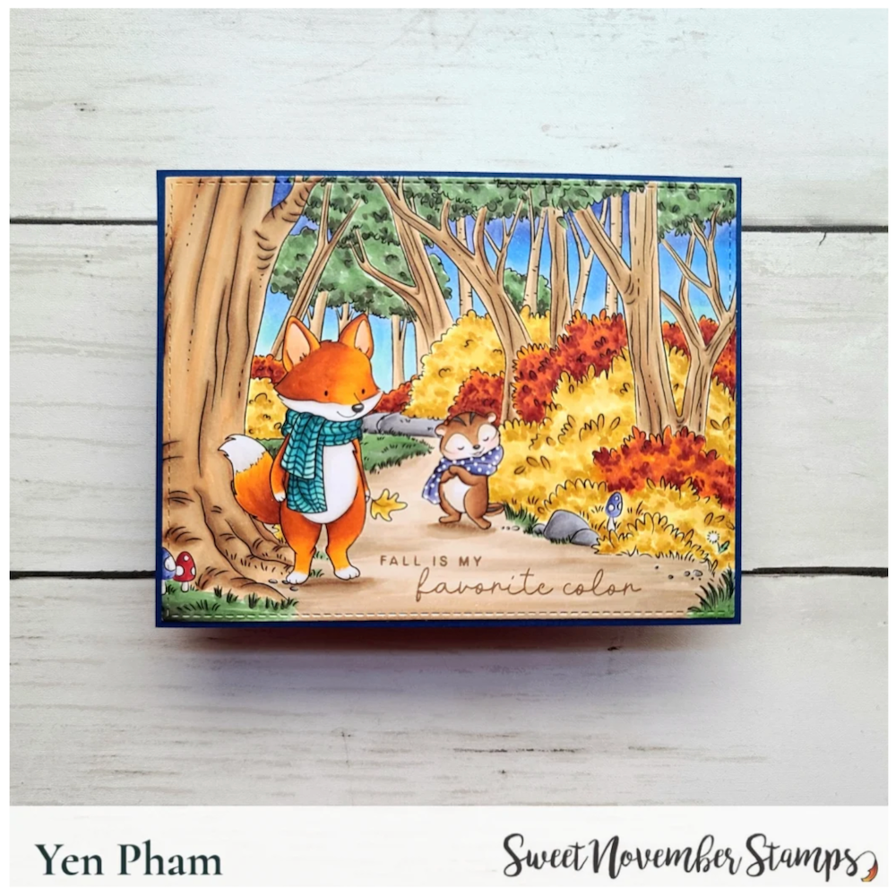 Sweet November Stamps Forest Path Clear Stamp Set sns-bb-fp-26 yen