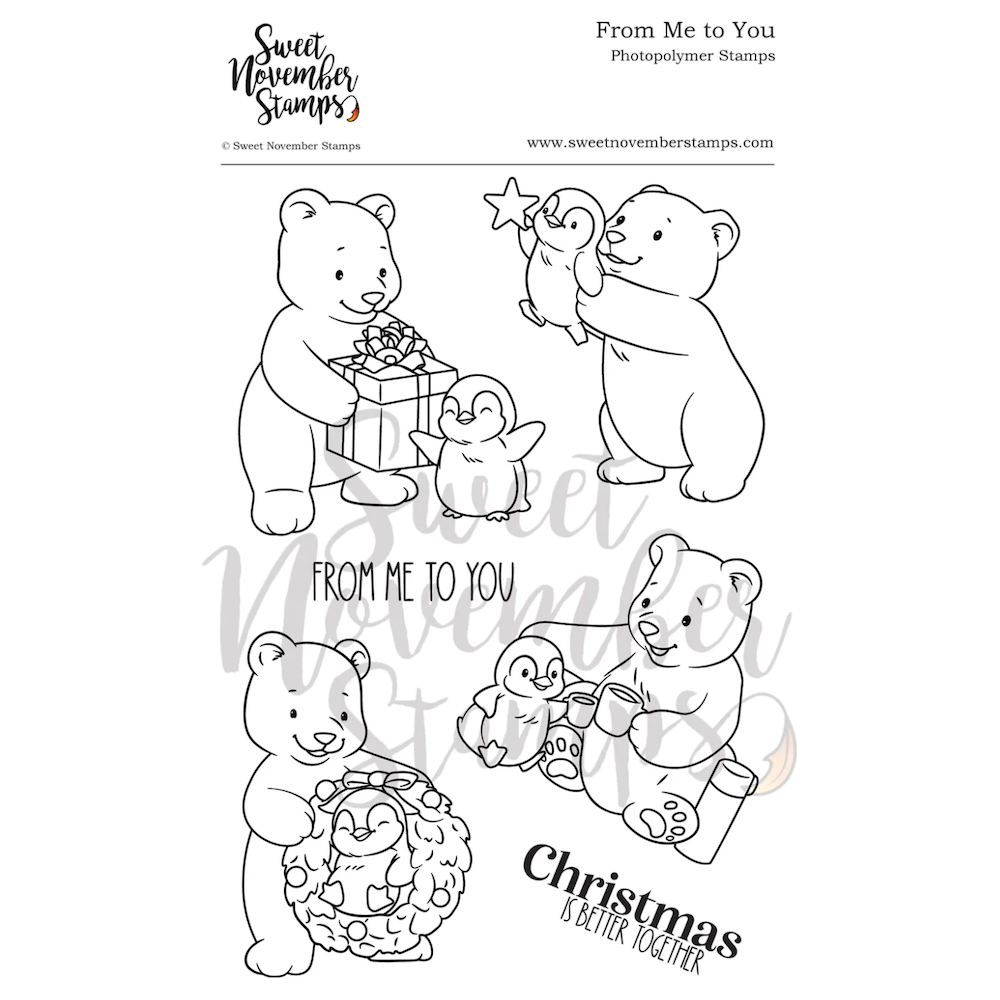 Sweet November Stamps From Me to You Clear Stamp Set sns-xs-ft-24