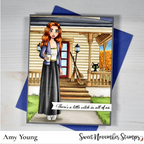 Sweet November Stamps Front Porch Background Clear Stamp Set sns-fp-bg-25 amy