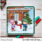 Sweet November Stamps Front Porch Christmas Decor Clear Stamp Set sns-cd-wn-25 enrica