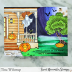 Sweet November Stamps Front Porch Halloween Décor Clear Stamp Set sns-hd-hw-25 tina
