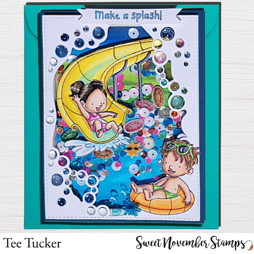Sweet November Stamps Fun in the Sun Embellishment Mix sns-sq-fs-25 tee