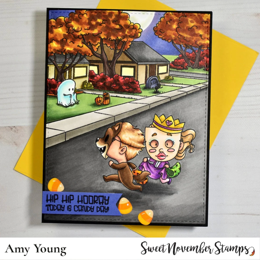Sweet November Stamps Halloween Neighborhood Clear Stamp Set sns-hw-hn-24