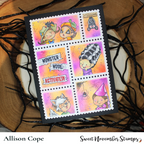 Sweet November Stamps Halloween Postage Pals Portrait Clear Stamp Set sns-pp-hw-25 allison