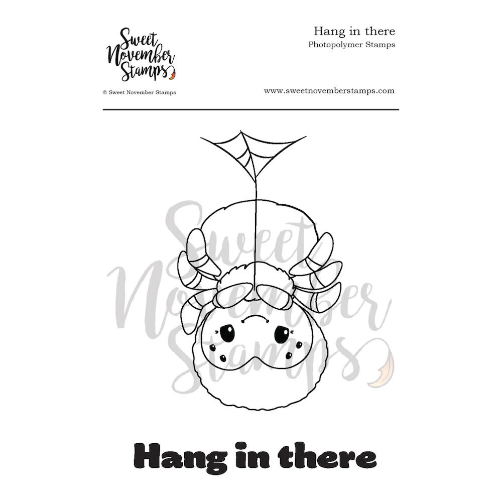 Sweet November Stamps Hang in There Clear Stamp Set sns-hw-ht-24*