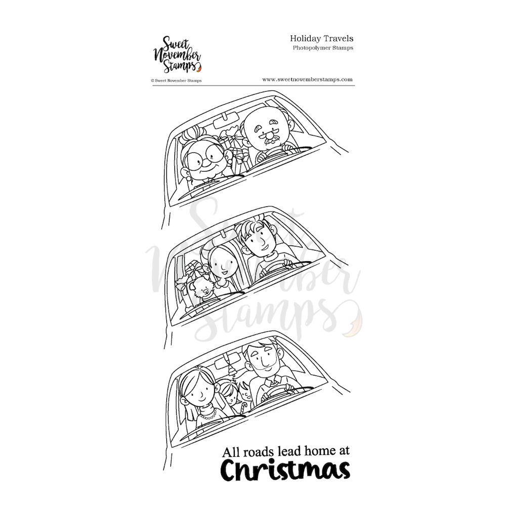 Sweet November Stamps Holiday Travels Clear Stamp Set sns-ht-wn-25