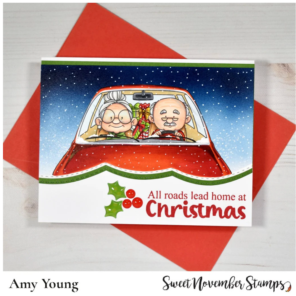 Sweet November Stamps Holiday Travels Clear Stamp Set sns-ht-wn-25 amy
