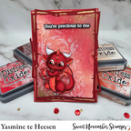 Sweet November Stamps July Ruby Dragon Clear Stamp Set sns-jr-dr-25 red
