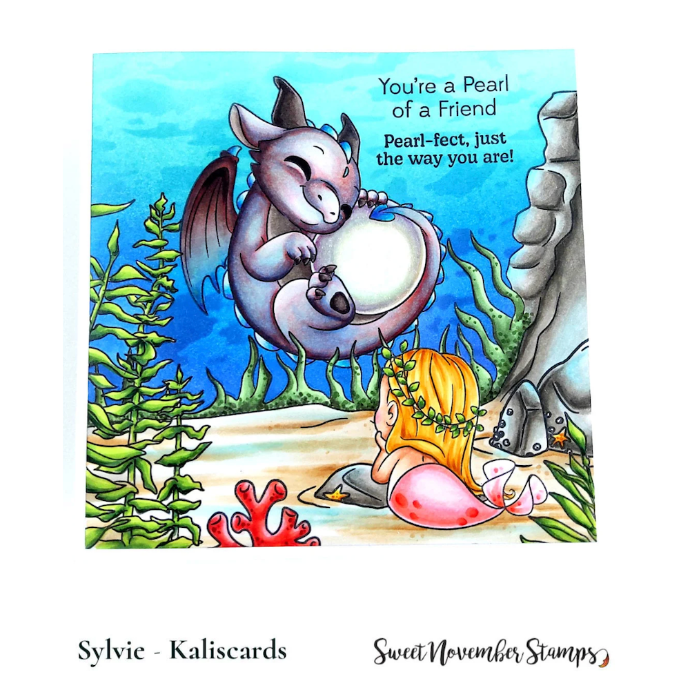 Sweet November Stamps June Pearl Dragon Clear Stamp Set sns-jp-dg-25 sylvie