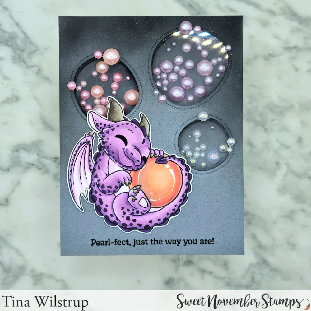 Sweet November Stamps June Pearl Dragon Clear Stamp Set sns-jp-dg-25 tina