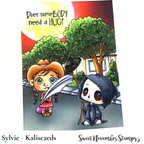 Sweet November Stamps Lil Grimmy Scary and Sweet Clear Stamp Set sns-hw-lg-24