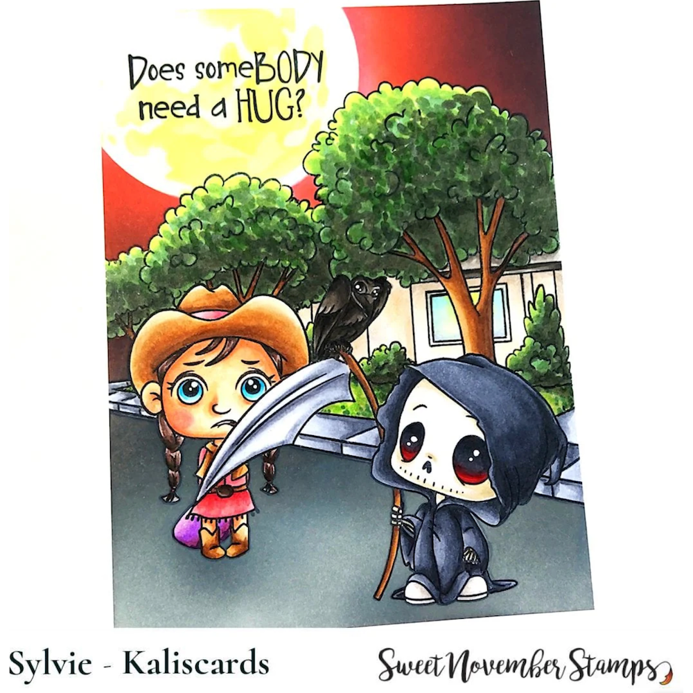 Sweet November Stamps Lil Grimmy Scary and Sweet Clear Stamp Set sns-hw-lg-24