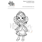 Sweet November Stamps March Daffodil Fairy Clear Stamp Set sns-mf-df-25