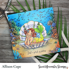 Sweet November Stamps Mermaid Throne Clear Stamp Set sns-bg-mt-26 allison