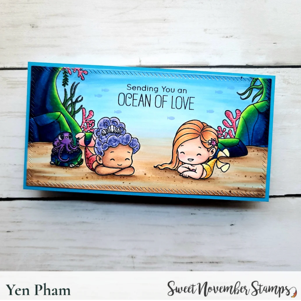 Sweet November Stamps Merwee Gabby Guppies Clear Stamp Set sns-gg-mm-25 yen