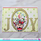 Sweet November Stamps Mistletoe and Holly Embellishment Mix sns-sq-mh-24 joy