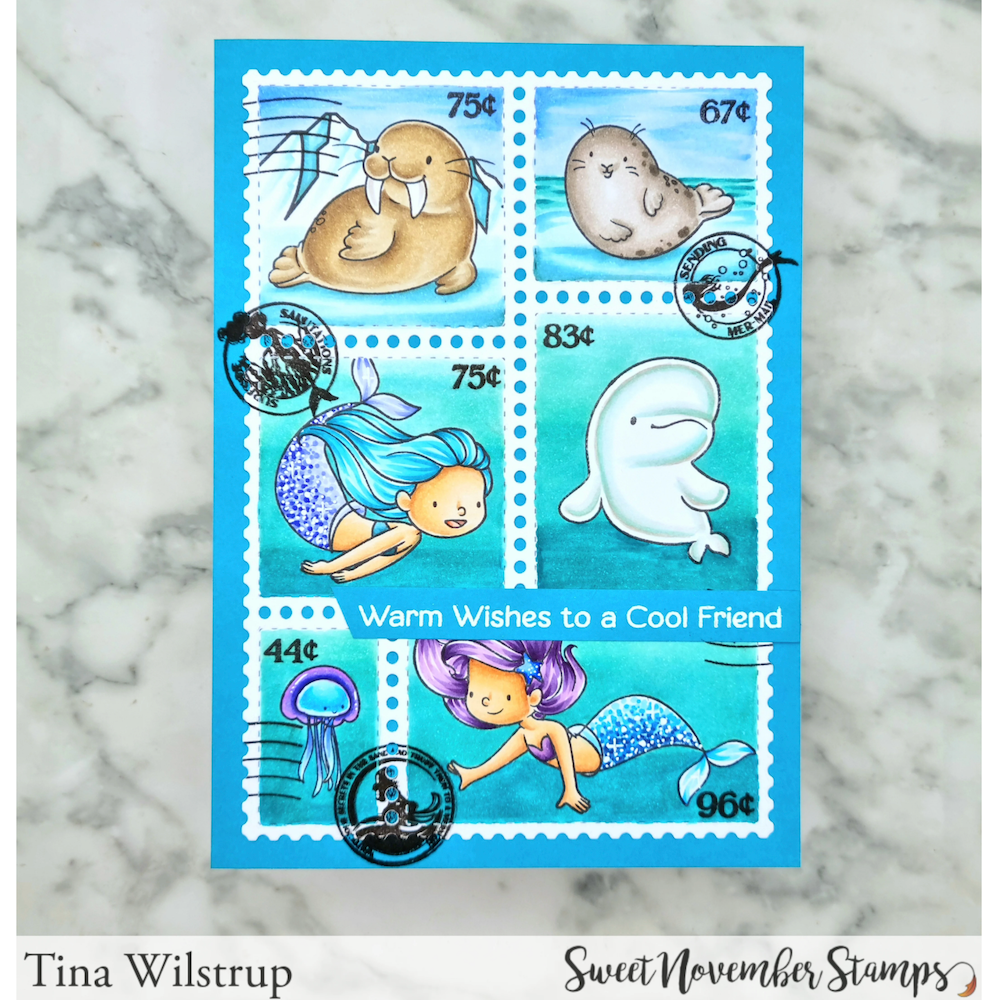 Sweet November Stamps More Mer Friends Clear Stamp Set sns-mm-mf-26 tina