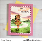 Sweet November Stamps November Chrysanthemum Fairy Clear Stamp Set sns-mf-ry-24 amy