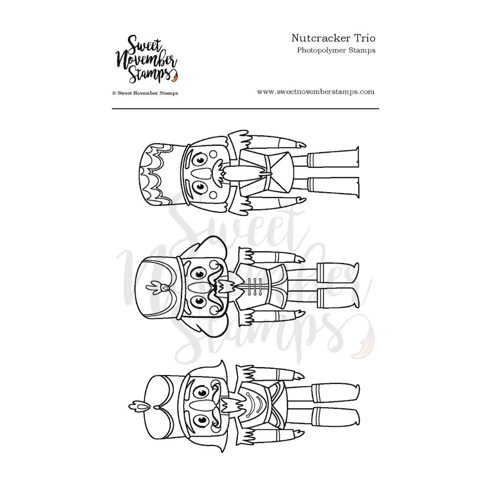 Sweet November Stamps Nutcracker Trio Clear Stamp Set sns-nt-wn-25