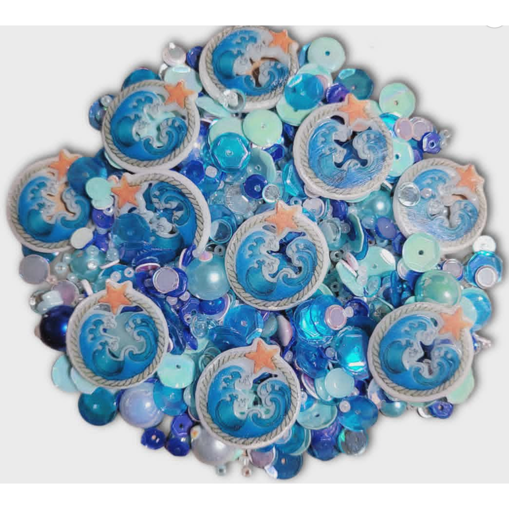 Sweet November Stamps Ocean Drift Embellishment Mix  sns-sq-od-26