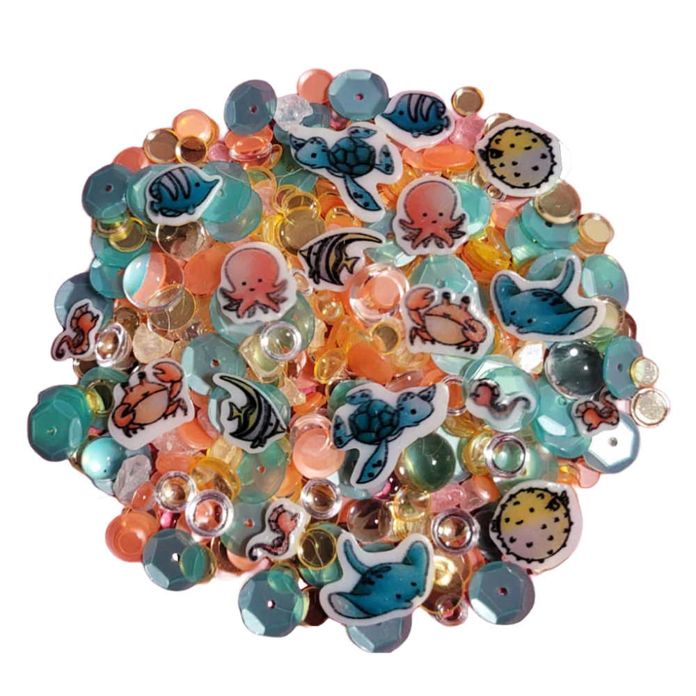 Sweet November Stamps Ocean Pals Embellishment Mix sns-sq-op-25
