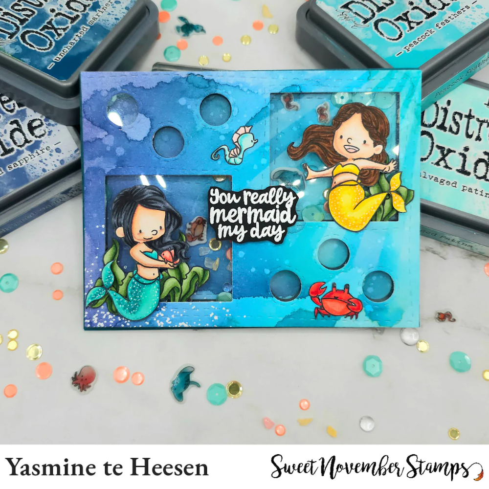 Sweet November Stamps Ocean Pals Embellishment Mix sns-sq-op-25 yasmine