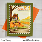 Sweet November Stamps October Marigold Fairy Clear Stamp Set sns-mf-go-24 birthdays